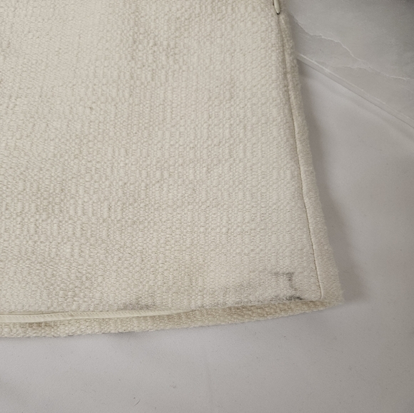 LoveShackFancy Adelaide Tweed And Bow Mini Dress In Cream And Black Sz 6 - Picture 11 of 13